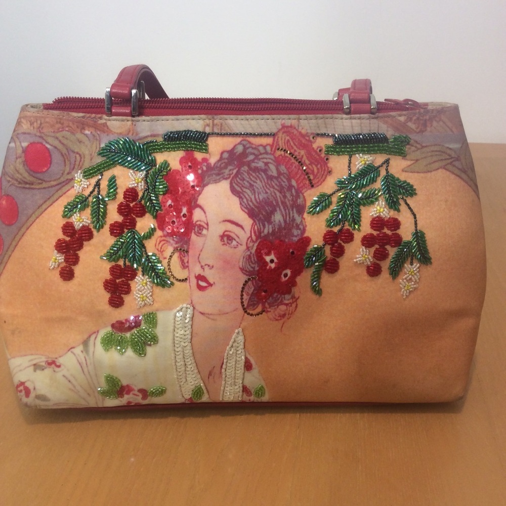 Isabella fiore pocketbook Asian inspired sequins